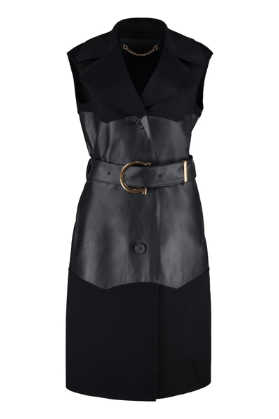 FERRAGAMO FERRAGAMO WOOL AND CASHMERE SLEEVELESS COAT