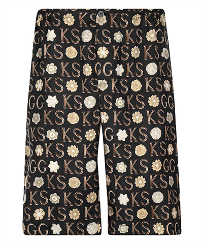 GUCCI GUCCI GUCCI X KEN SCOTT - PRINTED SILK SHORTS