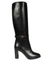 Gucci Buckled Strap High Knee Boots In Black
