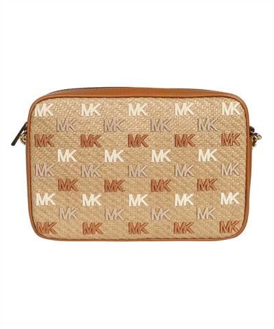 Michael Michael Kors Jet Set Crossbody Bag In Beige