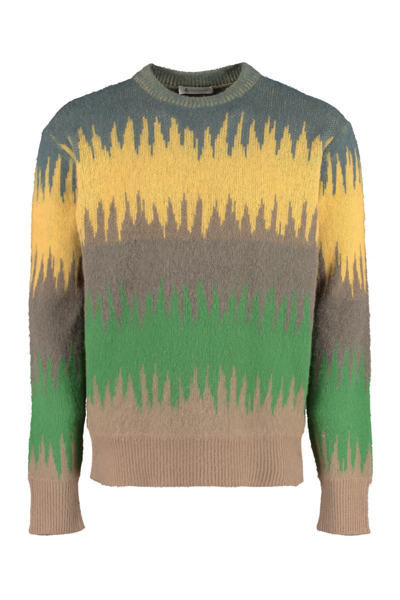 Piacenza Cashmere Crew-neck Wool Sweater In Multicolor