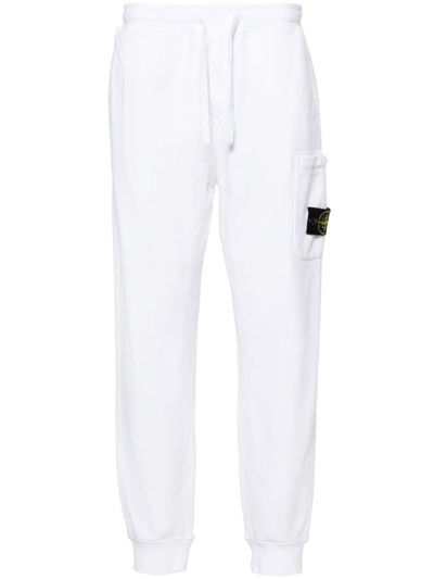 Stone Island Trousers In White
