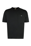 Ten C Logo Pocket T-shirt With Buttons In Black