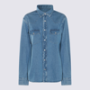 TOM FORD TOM FORD BLUE COTTON DENIM SHIRT