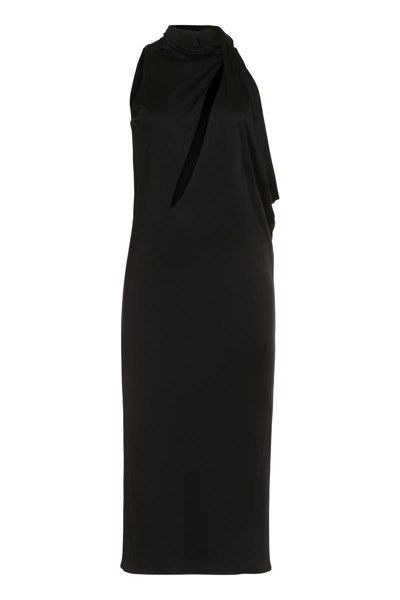 Versace Viscose Dress In Black