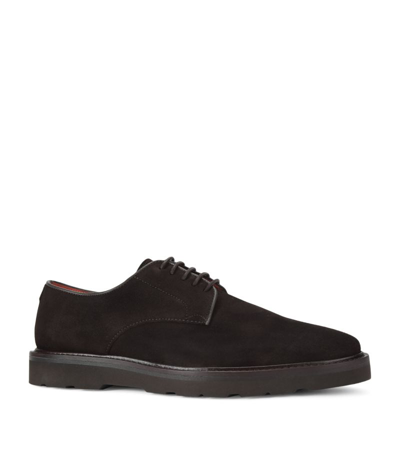 KURT GEIGER SUEDE AIDEN DERBY SHOES