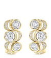 BOODLES YELLOW GOLD AND DIAMOND OVER THE MOON EARRINGS
