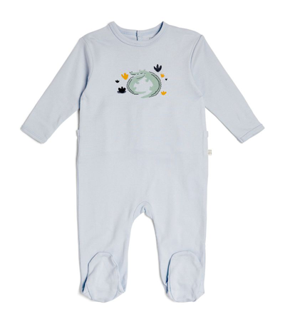 Carrèment Beau Organic Cotton All-in-one (1-18 Months) In Blue