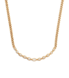 SHAY SHAY YELLOW GOLD AND DIAMOND MARQUISE BEZEL NECKLACE