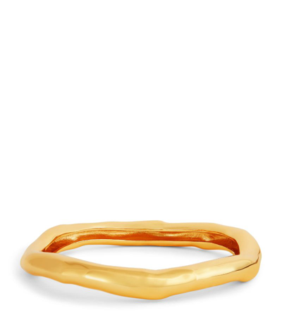 Alexis Bittar Molten Bangle (large) In Gold