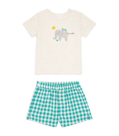 Purebaby T-shirt And Shorts Set (0-24 Months) In Multi