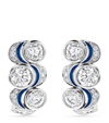 BOODLES PLATINUM AND DIAMOND OVER THE MOON EARRINGS
