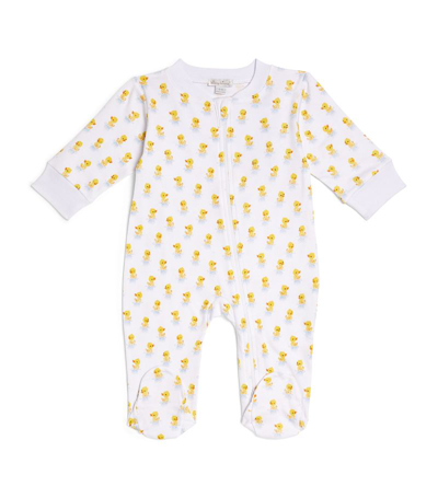 Kissy Kissy Duck Print All-in-one (0-9 Months) In Yellow