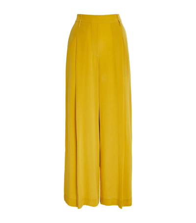 Camilla And Marc Silk Seren Trousers In Yellow