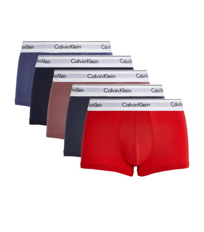 Calvin Klein Cotton Stretch Trunks (pack Of 5) In Multi