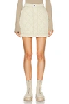 Burberry Quilted Mini Skirt In Soap