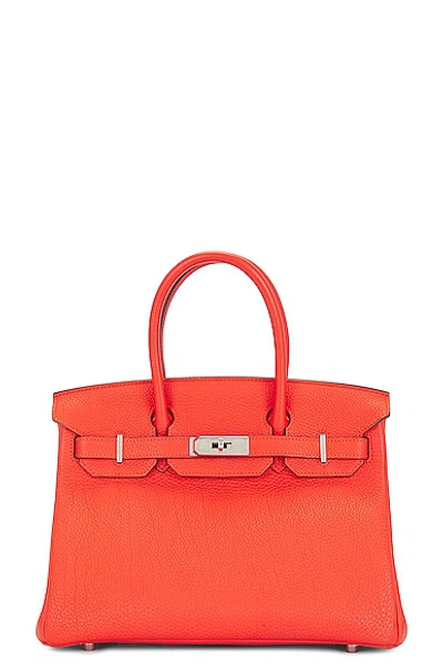 Pre-owned Hermes Birkin 30 Handbag In Orange