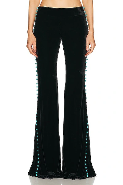 Roberto Cavalli Wide Leg Pant In Nero 191101