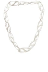 MARTINE ALI SILVER COATED BIAS NECKLACE