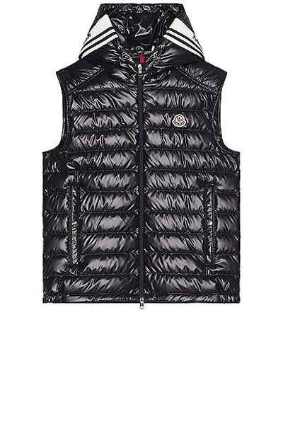 Moncler Clai Vest In Dark Navy Blue