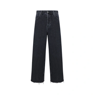 Gucci Wide-leg Denim Jeans In Black