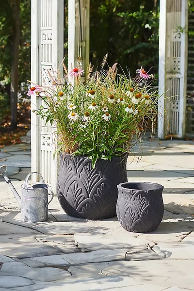 Terrain Paloma Ceramic Planter, 23" In Multi