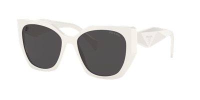 Prada Pr 19zs Talc Female Eyeglasses In Dark Grey