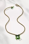 Levens Jewels Pretty Baby Flower Necklace In Green