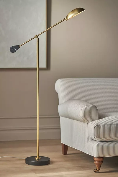 Anthropologie Alaric Floor Lamp In Gold