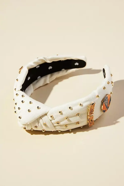 Lele Sadoughi Ny Knicks Embellished Headband In White
