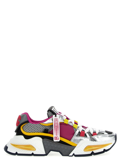 Dolce & Gabbana Airmaster Mesh Sneakers In Multicolor