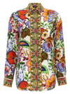 Etro Tree Of Life Long-sleeve Floral Silk Shirt