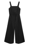 Cos Bow-back Wide-leg Jumpsuit In Black