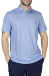 Tailorbyrd Golf Tees Print Performance Polo In Admiral Blue