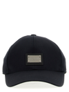 DOLCE & GABBANA LOGO PLATE CAP HATS BLUE