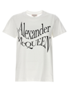 ALEXANDER MCQUEEN LOGO PRINT T-SHIRT WHITE/BLACK