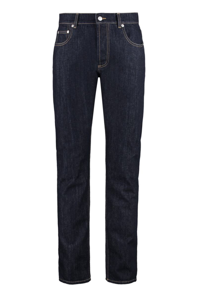 Alexander Mcqueen 5-pocket Slim Fit Jeans In Denim