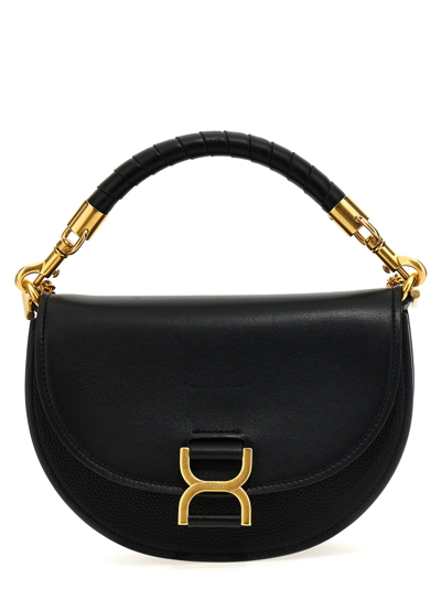 Chloé Chloe Woman Black Leather Marcie Handbag