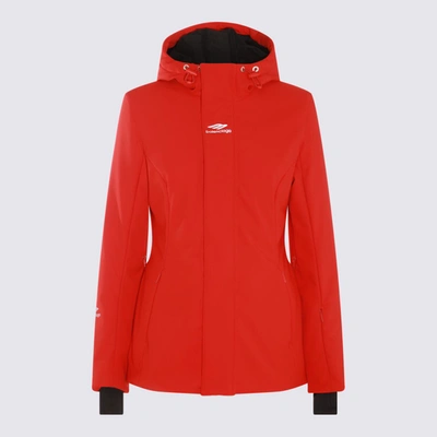 Balenciaga Ski Hourglass Parka Jacket In Red