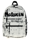 Alexander Mcqueen Fold-print Jacquard Canvas Backpack