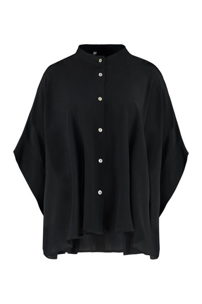 Barba Silk Blouse In Black