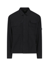 C.p. Company C.p.company Cotton Overshirt In Black