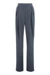Giorgio Armani Women's Silk Trousers In Grey