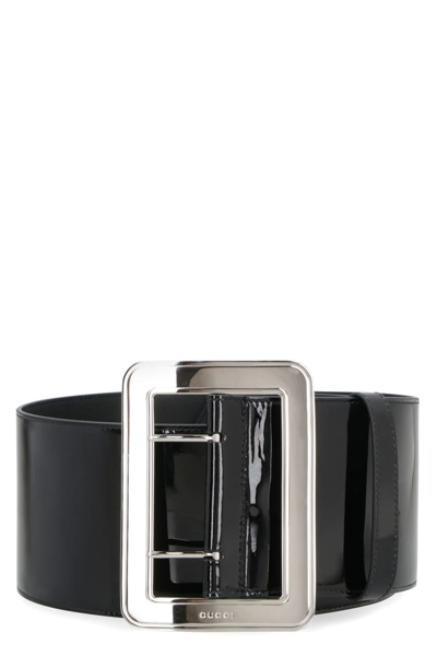 Gucci Belt With Maxi Buckle In Black