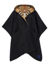 BURBERRY REVERSIBLE HOODED CAPE CAPES MULTICOLOR