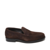 ROSSANO BISCONTI MOCCASIN WITH MASK IN SOFT EBONY SUEDE