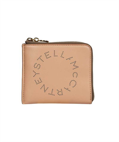 Stella Mccartney Stella Logo Small Wallet In Pink