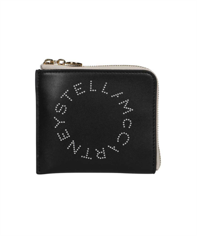 Stella Mccartney Stella Logo Small Wallet In Black