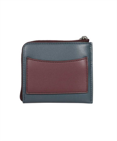 Stella Mccartney Stella Logo Small Wallet In Blue