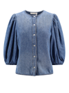 CHLOÉ DENIM SHIRT WITH MOTHER OF PEARL BUTTONS